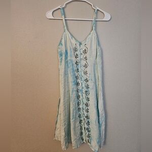 Henna Small Blue Tie-Dye Dress